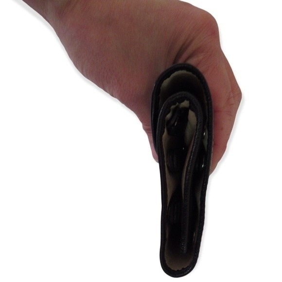 Graphic Image Travel Jewelry Roll-up Case Black Leather - Picture 7 of 9